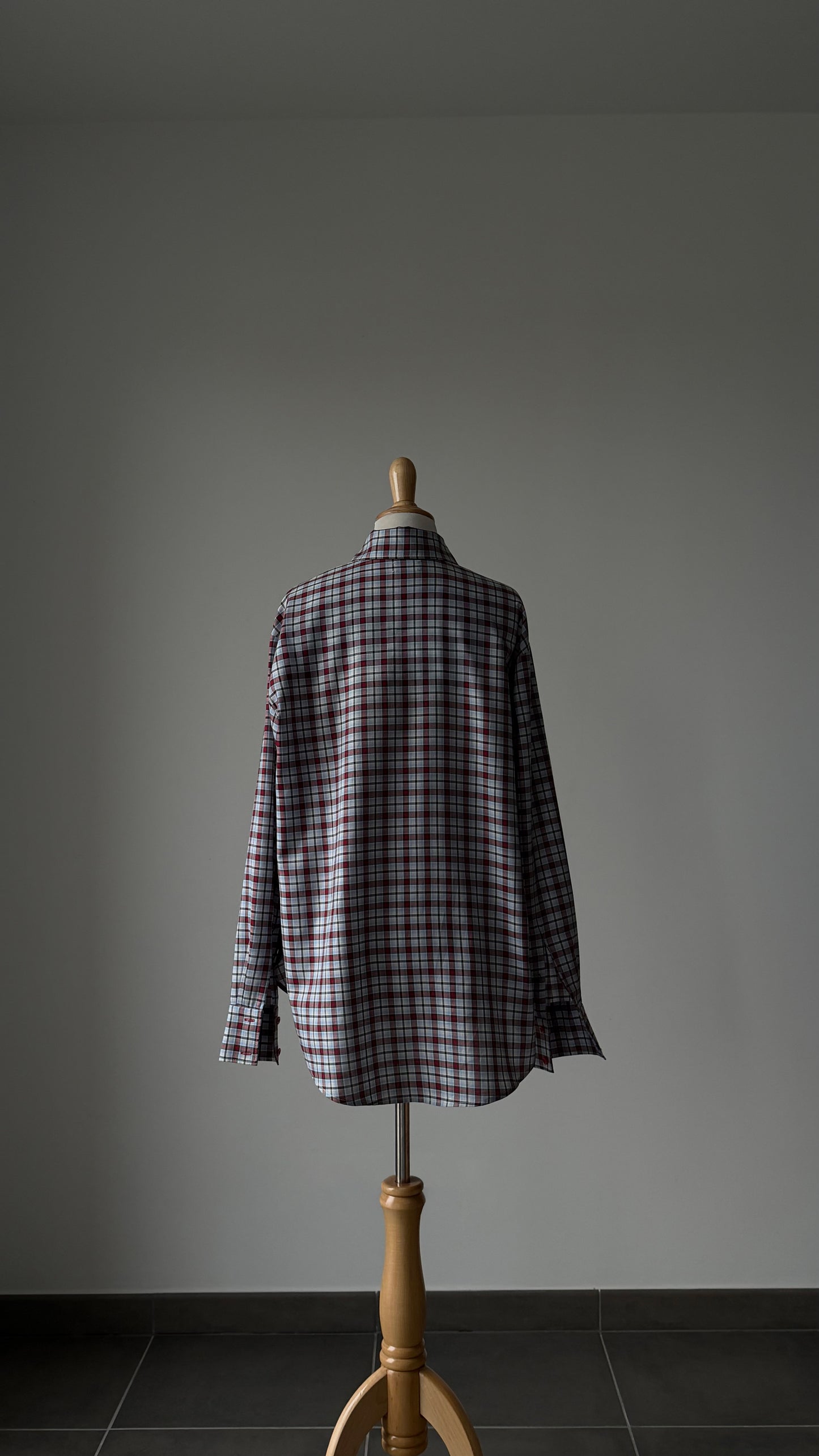 Oversized plaid shirt