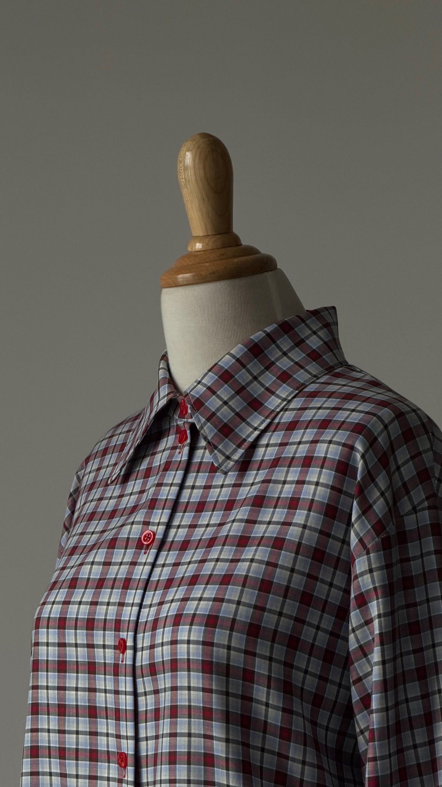 Oversized plaid shirt